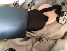 Sleep Mask Silk Eye Mask for Sleeping, Super Soft Blackout Gray Black Pink NIB