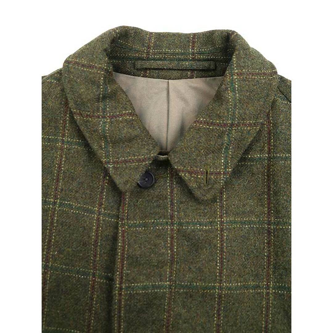 A.PRESSE Apresse 22AW Tweed Balmacaan Coat Green 2 Used MESC-0 | eBay
