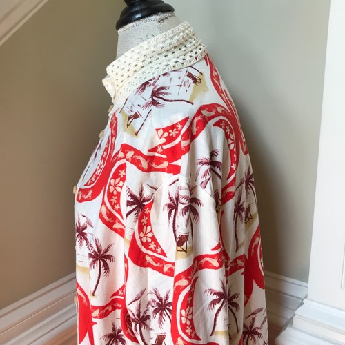 NWT Farm Rio Summer Beach Maxi Dress Womens XL Orange Cream Long Sleeve NEW - Picture 11 of 13