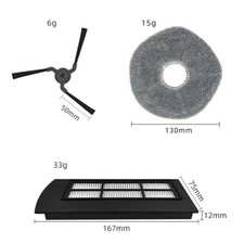 Sweeping Robot Filters Mops Side Brushes for EUFY X9 X9pro SERIES Vacuum Cleaner