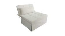 POLTRONA POUF IN TESSUTO TRASFORMABILE LETTO MOD. GARDENIA
