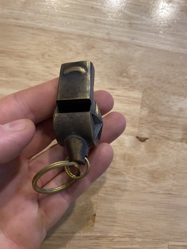 LAPD Insane Asylum Jailer Whistle Jailer Collector USA BRASS Los Angeles LA GIFT - Picture 10 of 12
