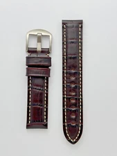 20mm Genuine Leather Watch Band - USA