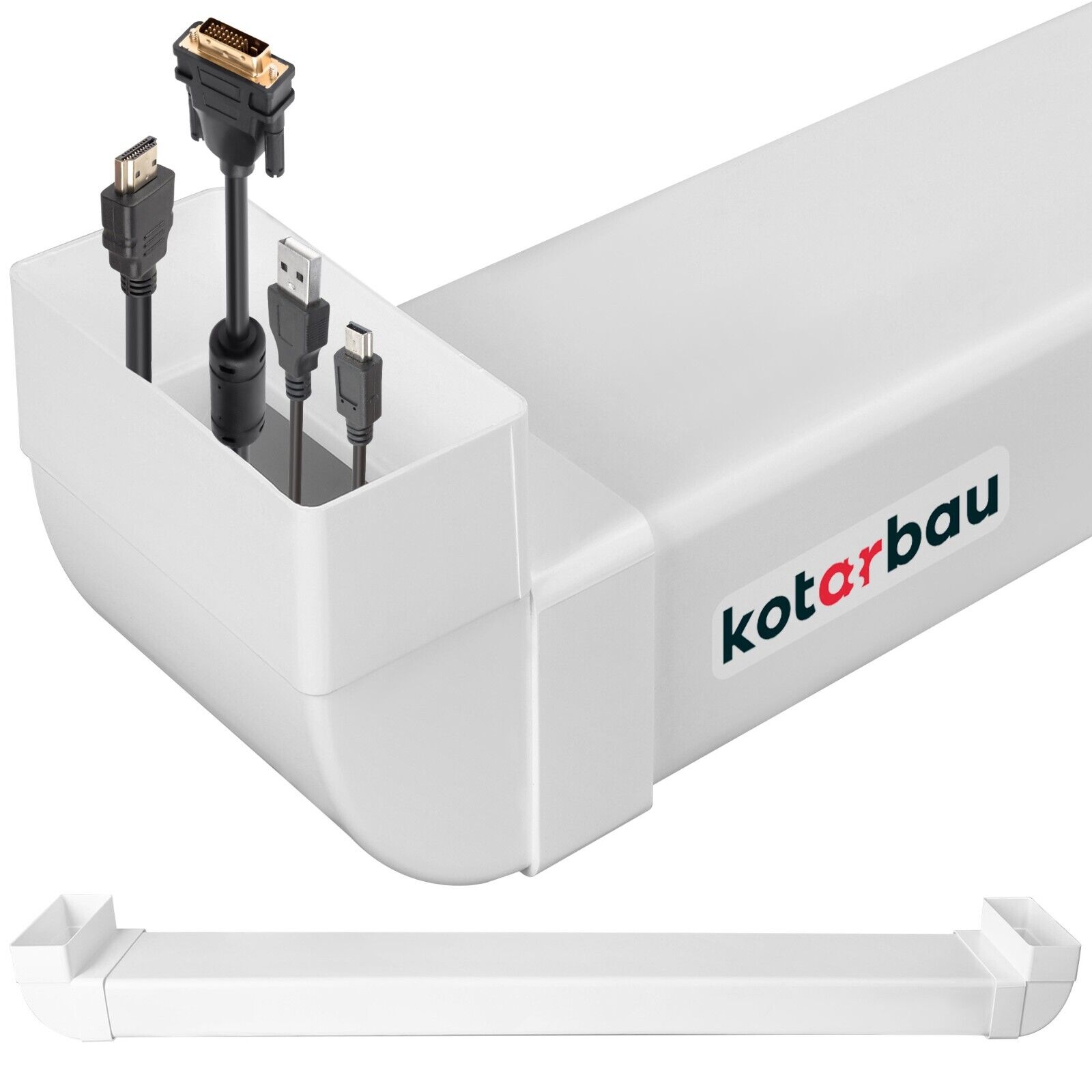 KOTARBAU Kabelkanal Unterputz für TV Kunststoff unsichtbare Kabeldurchführung