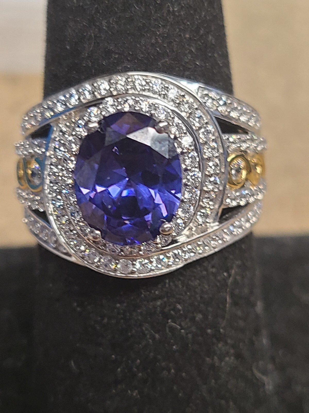 Charles Winston For Bella Luce Blue And White Cubic Zirconia