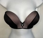 Victoria's Secret Very Sexy Push up Padded Lase Black Bra Size 32D — photo 1