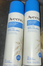 2 Aveeno Positively Smooth Moisturizing Shave Gel with Aloe 7 oz