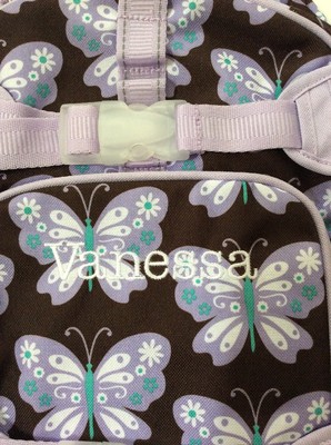 Pottery Barn Kids Small Mackenzie Brown Lavender Butterfly