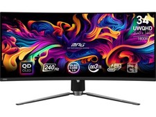 MSI 34" 240 Hz QD-OLED UWQHD Gaming Monitor 3440 x 1440 2K 97.8 Adobe RGB / 9