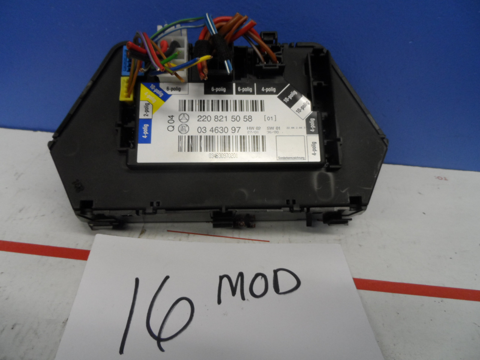 220 821 50 58 Used 2000 - 2006  Mecedes S500 S430 Seat Module Rear Passenger