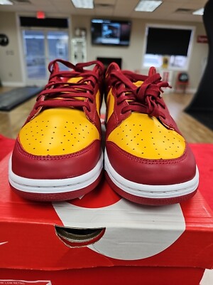  NIKE DUNK LOW '' MIDAS GOLD '' SIZE 11 NEW IN HAND  DAMAGED BOX 
