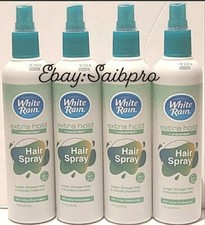 Lot Of 4 White Rain Advanced Formula Extra Hold Unscented Hair Spray 7 oz