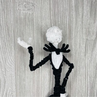 Hand made pipe cleaner jack skellington collectable craft art | eBay