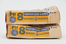 GE PH8 Flashbulbs Two Packs of 4 Bulbs - New Old Stock