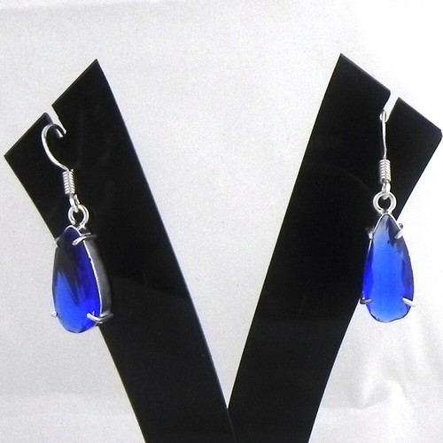 925 Sterling Silver Chalcedony Silver/ Gold / Rose Gold Plated Earrings Gift - Picture 4 of 9