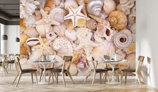 3D Starfish Shell ZHUA10876 Wallpaper Wall Murals Removable Self-adhesive Ann