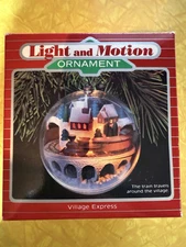 Vintage Hallmark Light and Motion Village Express Animated Train Ornament 1988
