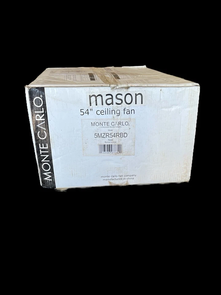 Monte Carlo Mason 5MZR54RBD Ceiling Fan Roman Bronze Finish - Image 4 of 4