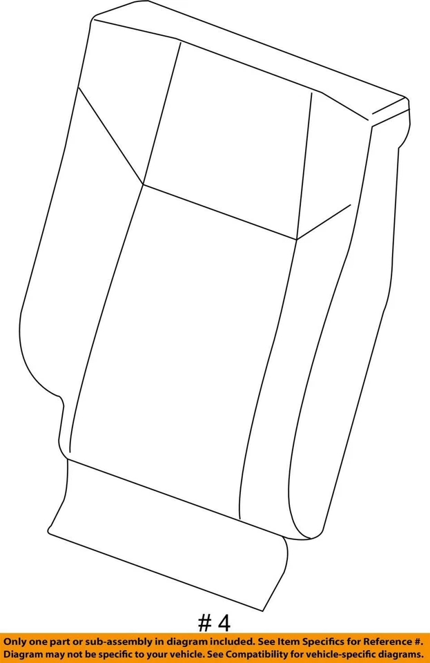 适合 2005 - 2010 雪佛兰 COBALT 盖 ASM R/SEAT BK CUSH * 25885062 - 全新原始设备制造商 — 第 3/3 张图片