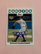 Burke Badenhop 2008 Topps Rookie RC IP Auto Autograph 