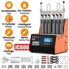 6 Cylinder GDI EFI FSI Piezo Fuel Injector Tester Ultrasonic Cleanning Machine
