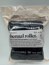 Kitsch Ceramic Thermal Hair Rollers 3 Sizes Self-Gripping Curl 8pc COMBINESHIP