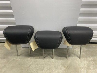 2008-2014 Subaru Tribeca REAR 2nd Second Row Headrest Set Black Leather
