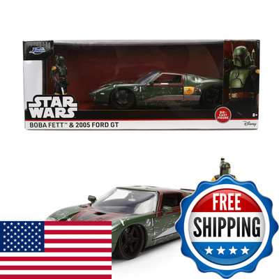 Jada Star Wars Boba Fett 2005 Ford Gt Die-Cast Vehicle And Figure Set 124 Scale