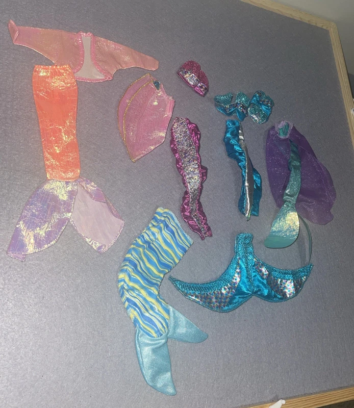 barbie jewel hair mermaid midge theresa outfit lot extras 