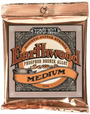 Ernie Ball Acoustic Guitar Strings - Power 5.50 x 4.25 x 0.50 Inches'', Bronze 