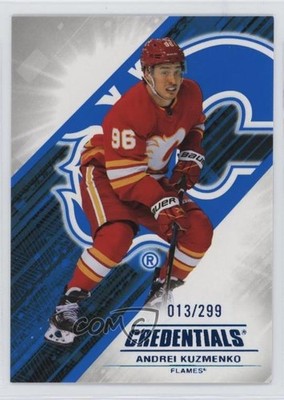 2024-25 Upper Deck Credentials Blue 13/299 Andrei Kuzmenko #96 0b3