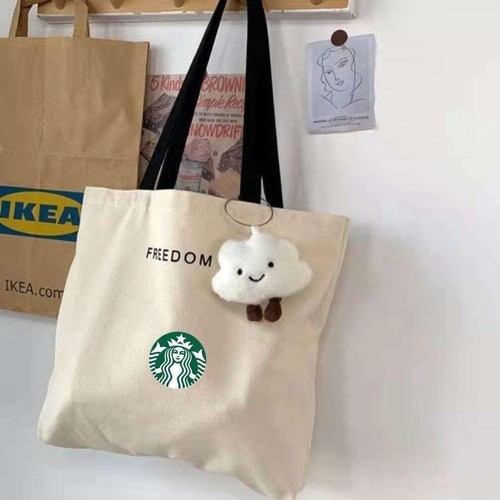 Starbucks Tasche mit Charakter Design Weiß Neu - Bild 2 von 4
