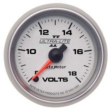 Auto Meter 2-1/16 U/L II Voltmeter 8-18 Full Sweep
