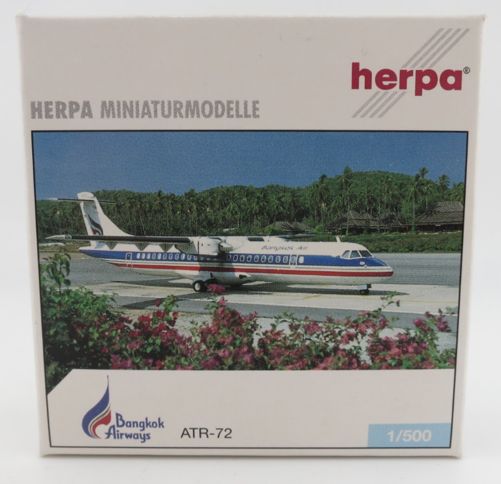 Herpa Bangkok Airways ATR-72 Model - 1:500 - 513388 | eBay