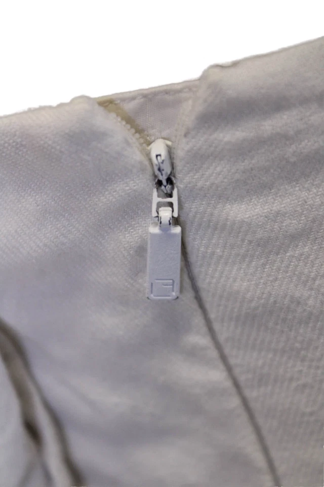 Pantalones Lafayette 148 New York para mujer de lino bordados de pierna ancha blancos talla 18 Foto 4 de 4