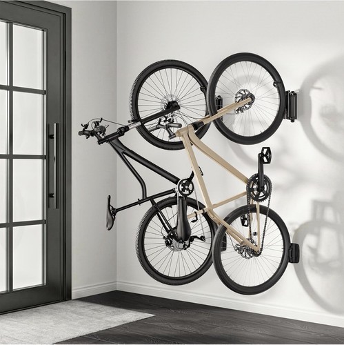 Bike Hooks for Garage, Heavy Duty Swivel Bike Wall Mount, Holds 77 Lbs Bike Wall - Picture 2 of 9