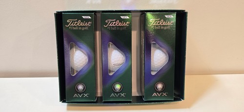 1x Titleist AVX Golf Balls 2023 White - 3 Ball Sleeve - New Unused - Picture 3 of 6