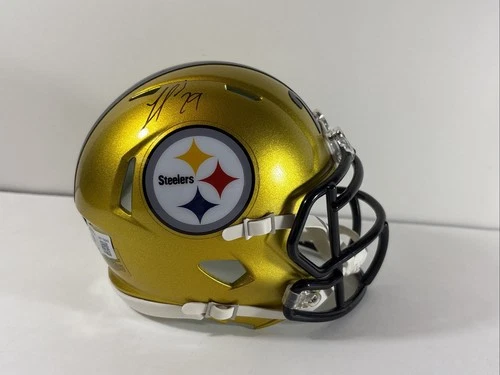 Pittsburgh Steelers Levi Wallace Autographed Mini Helmet NFL COA Beckett