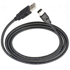 Firewire IEEE 1394 6Pin Male to USB 2.0 A Male Adaptor Convertor Cable Cord 1.8m