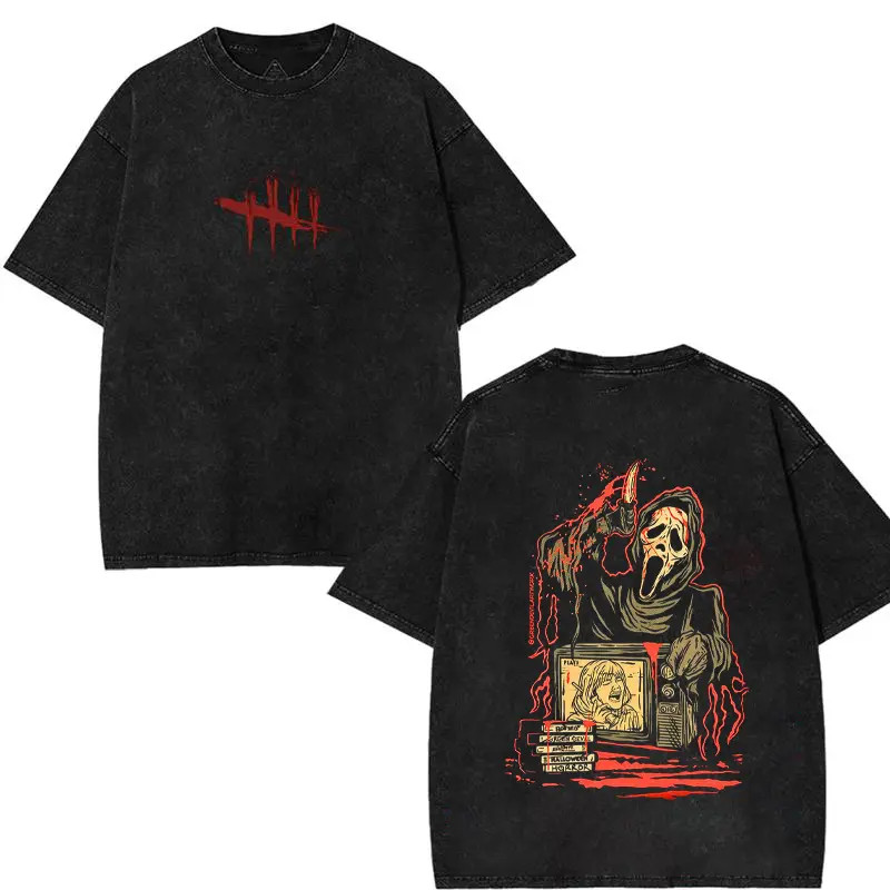 Ghost Face Dead by Daylight 2-Sided Graphic T-Shirt Horror Gamer Tee