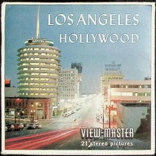 Los Angeles - Hollywood California 3d View-Master 3 Reel Packet - Full Color