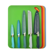 14-Piece Color-Coded Knife & Cutting Board Set – Razor-Sharp Stainless Steel ...