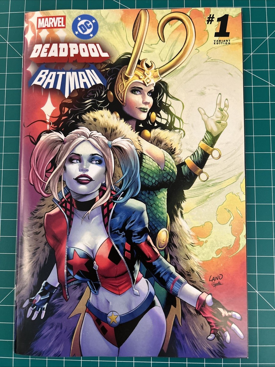 DEADPOOL / BATMAN #1 GREG LAND LOKI HARLEY QUINN VARIANT | eBay