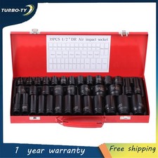 35 Pcs Deep Impact Socket Set 12 Metric Drive 8-32mm Impact Sockets 35 Pcs Deep Impact Socket Set 12 Metric Drive 8-32mm Impact Sockets