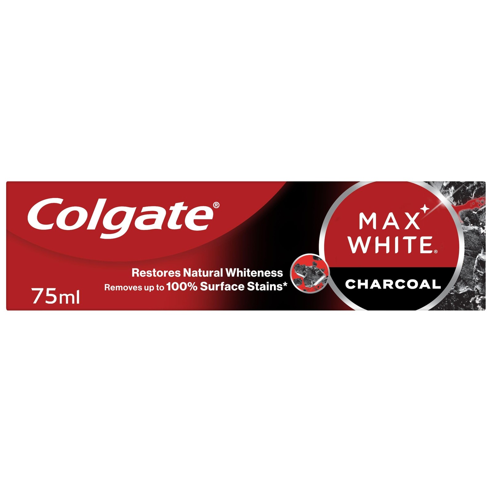 Max White Charcoal Toothpaste 75ml - Teeth whitening Toothpaste - Clinically ... - Image 2