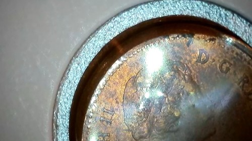 1980 one cent Canadian coin off-center - Picture 7 of 12