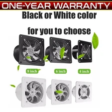 4" 6" 7" 8" 10" Exhaust Fan Ventilation Extractor Fan Wall-Mounted Square Blower