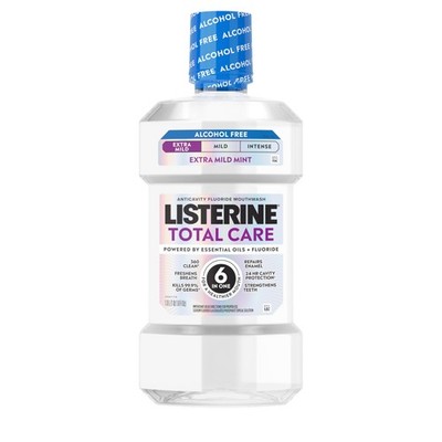 Listerine Total Care Alcohol-Free Anticavity 33.8 Fl Oz (Pack of 1), Purple 