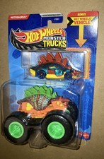 2023 Hot Wheels Monster Trucks MOTOSAURUS Truck With DIE-CAST Car NIB DINOSAUR