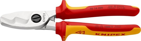 Knipex-Werk Kabelschere 95 16 200 Sb Kabelschneider Kabelschere-image